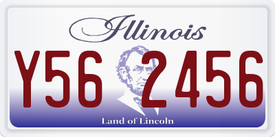 IL license plate Y562456