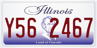 IL license plate Y562467
