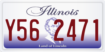 IL license plate Y562471