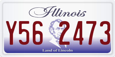 IL license plate Y562473