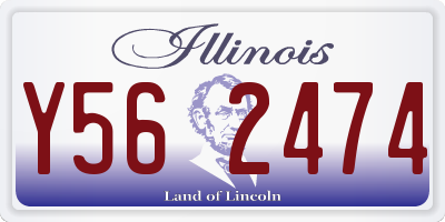 IL license plate Y562474