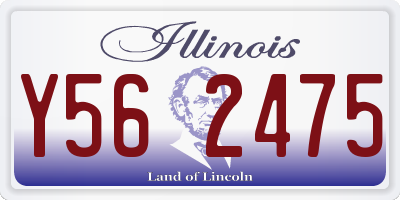 IL license plate Y562475