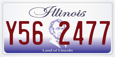 IL license plate Y562477
