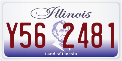 IL license plate Y562481