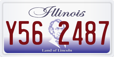 IL license plate Y562487