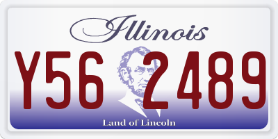IL license plate Y562489