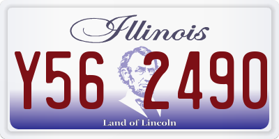IL license plate Y562490
