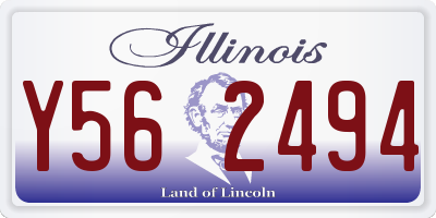 IL license plate Y562494