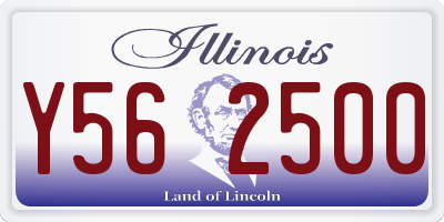 IL license plate Y562500