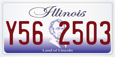 IL license plate Y562503