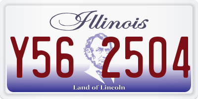 IL license plate Y562504