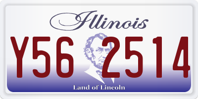 IL license plate Y562514