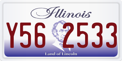 IL license plate Y562533