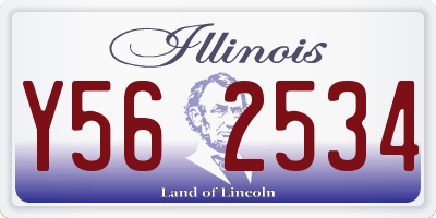IL license plate Y562534