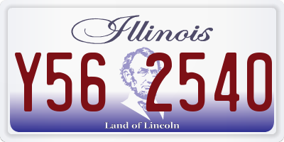 IL license plate Y562540