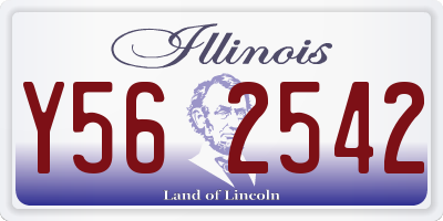 IL license plate Y562542