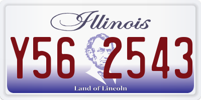 IL license plate Y562543