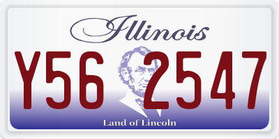 IL license plate Y562547