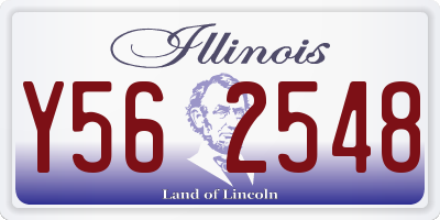 IL license plate Y562548