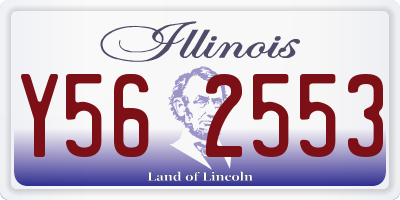 IL license plate Y562553