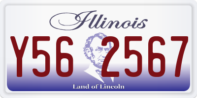 IL license plate Y562567
