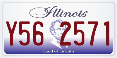IL license plate Y562571