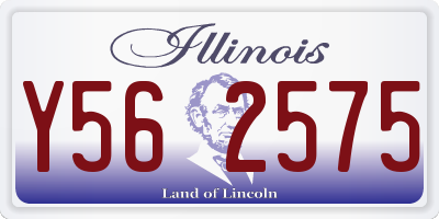 IL license plate Y562575