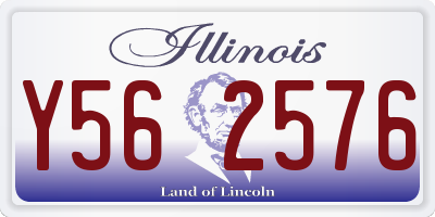 IL license plate Y562576
