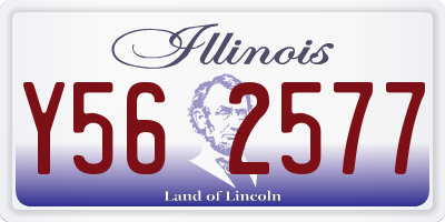 IL license plate Y562577