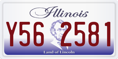 IL license plate Y562581