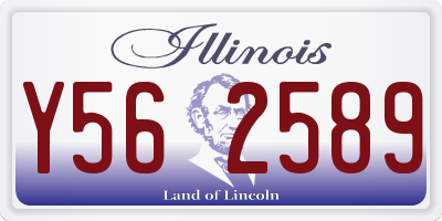 IL license plate Y562589