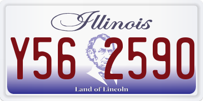 IL license plate Y562590