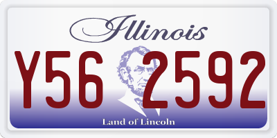 IL license plate Y562592