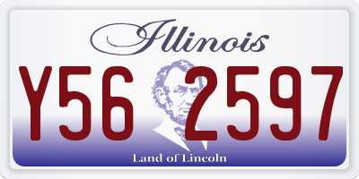 IL license plate Y562597