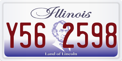 IL license plate Y562598