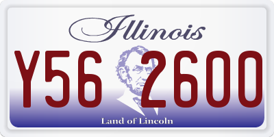 IL license plate Y562600
