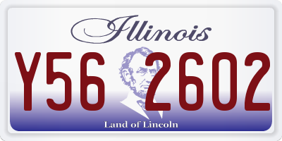 IL license plate Y562602