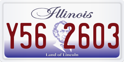 IL license plate Y562603