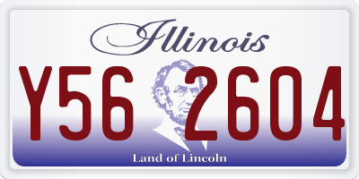 IL license plate Y562604
