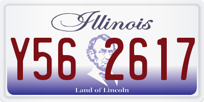 IL license plate Y562617