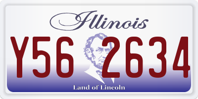 IL license plate Y562634