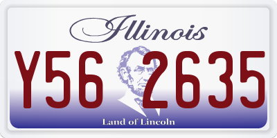 IL license plate Y562635