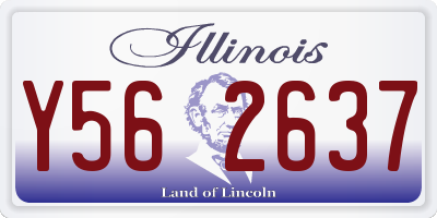 IL license plate Y562637