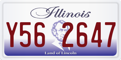 IL license plate Y562647