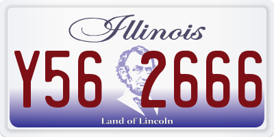 IL license plate Y562666