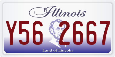 IL license plate Y562667