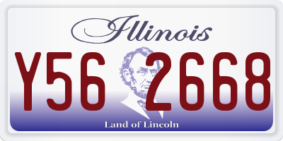 IL license plate Y562668