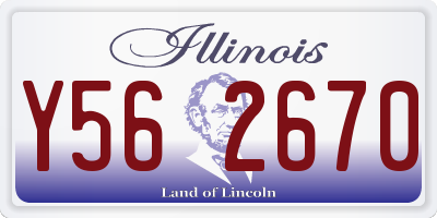 IL license plate Y562670
