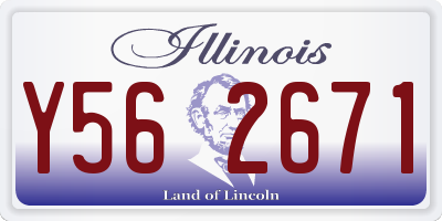 IL license plate Y562671