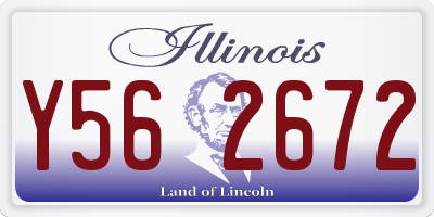 IL license plate Y562672